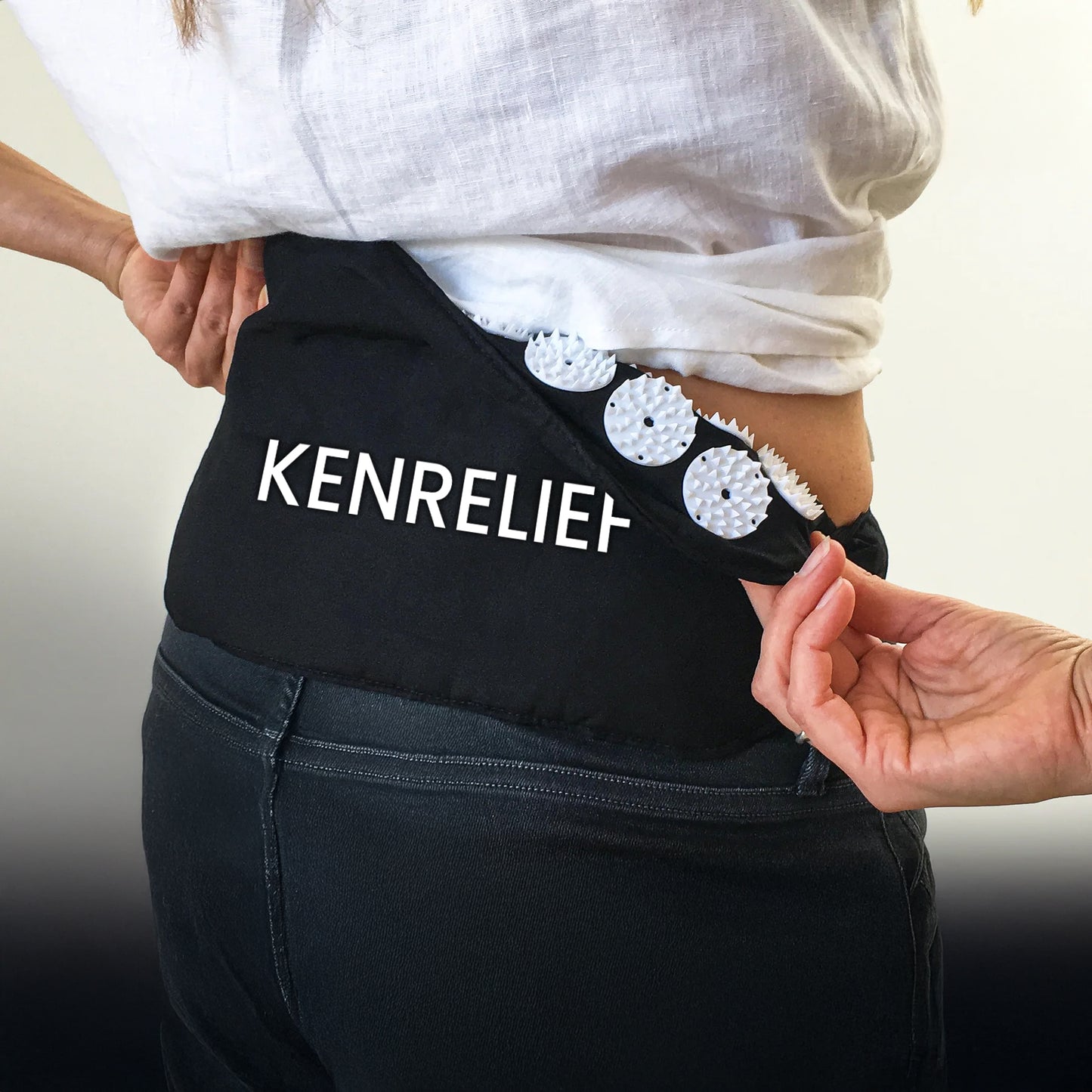 KenRelief All-Day Relief Acupressure Belt (For Lower Back, Thighs, or Calves)