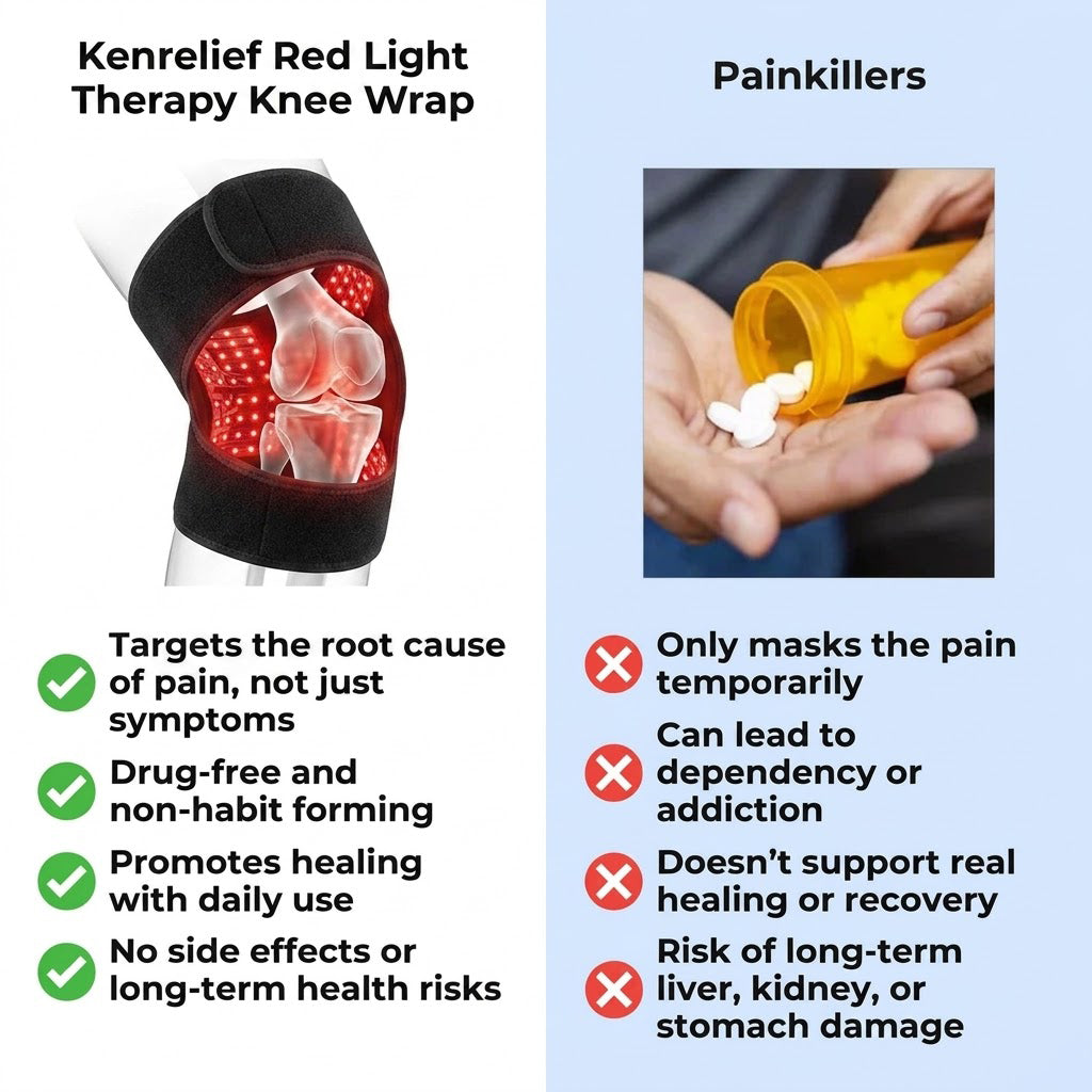 KenRelief Red Light Therapy Knee Wrap