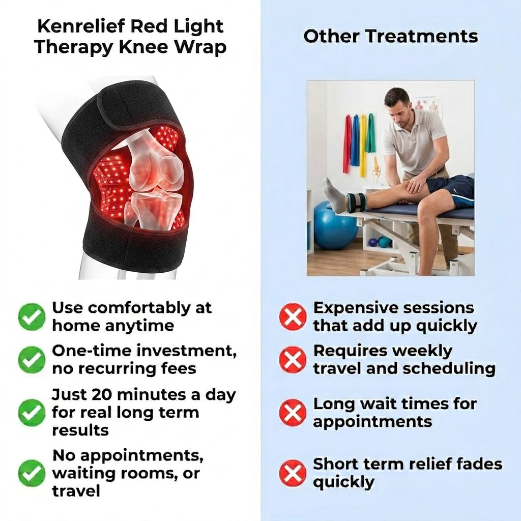KenRelief Red Light Therapy Knee Wrap