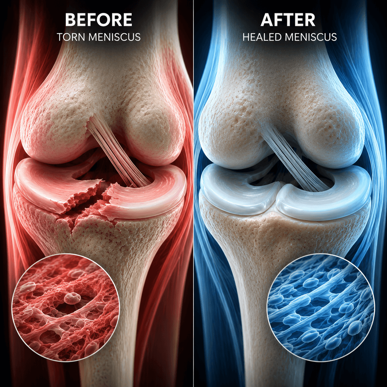 KenRelief Red Light Therapy Knee Wrap - Meniscus Tears