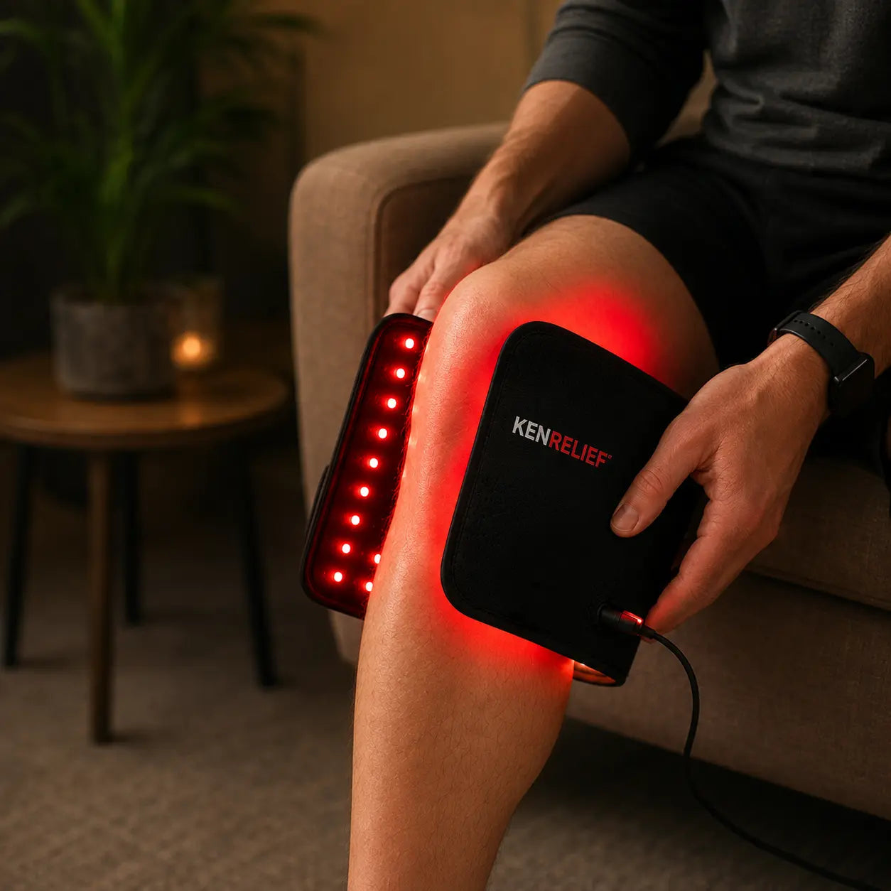 KenRelief Red Light Therapy Knee Wrap — Supports Natural Lubrication