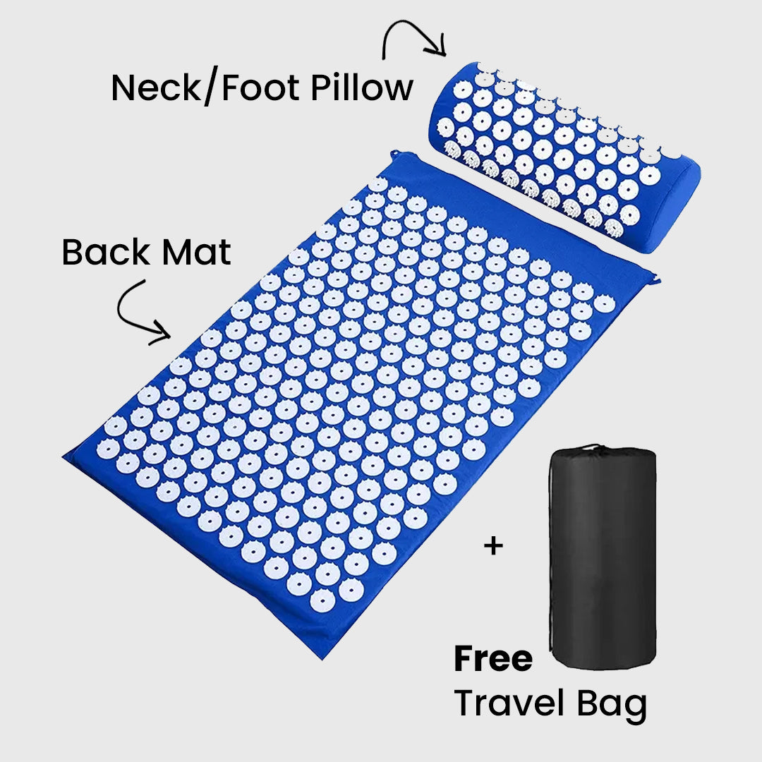 Neck & Back Acupressure Mat + Pillow Set – KenRelief