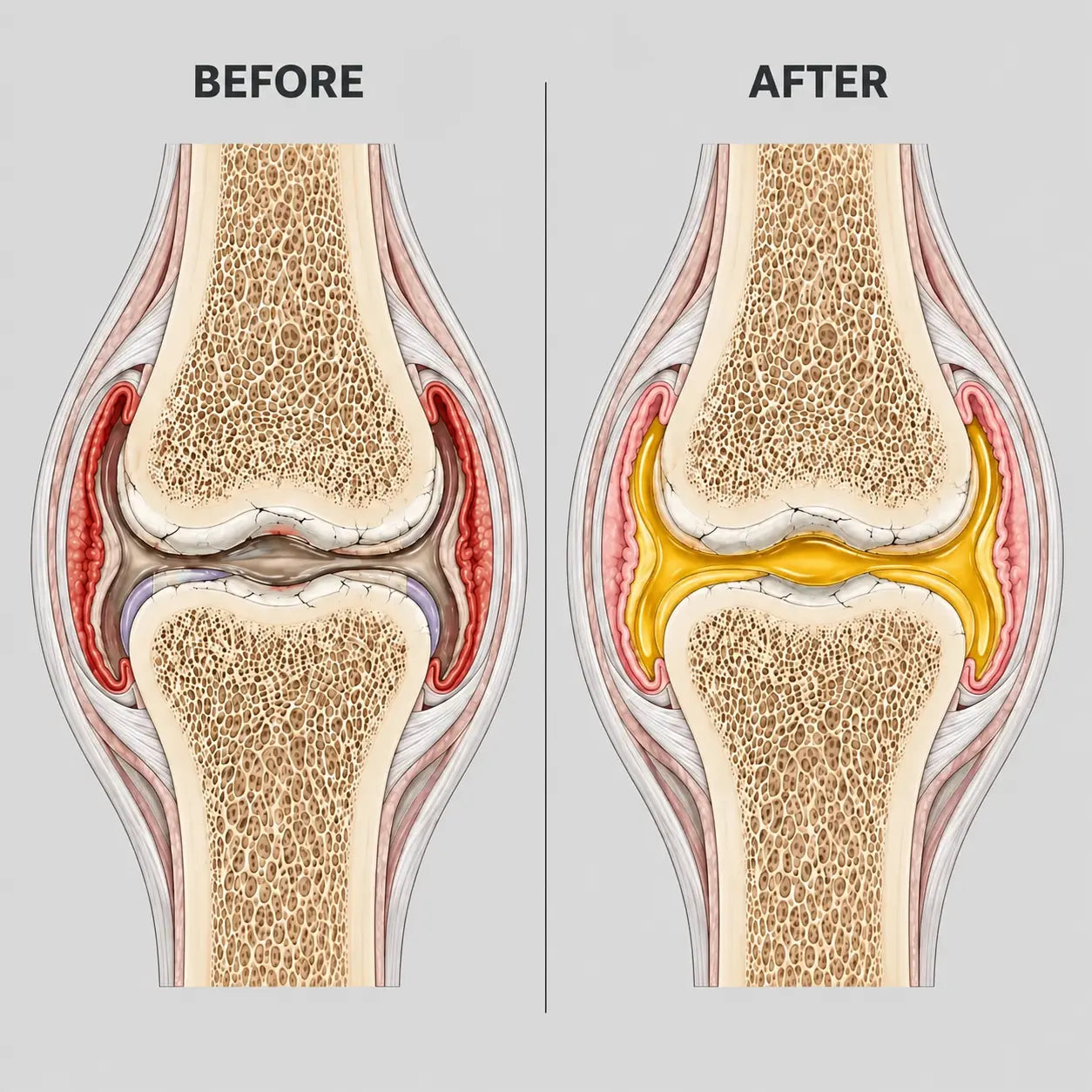 KenRelief Red Light Therapy Knee Wrap — Supports 