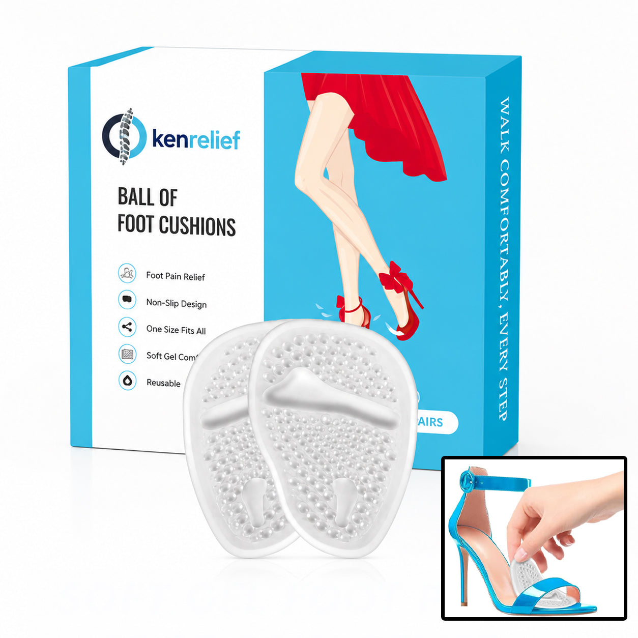KenRelief Morton's Neuroma Cushions