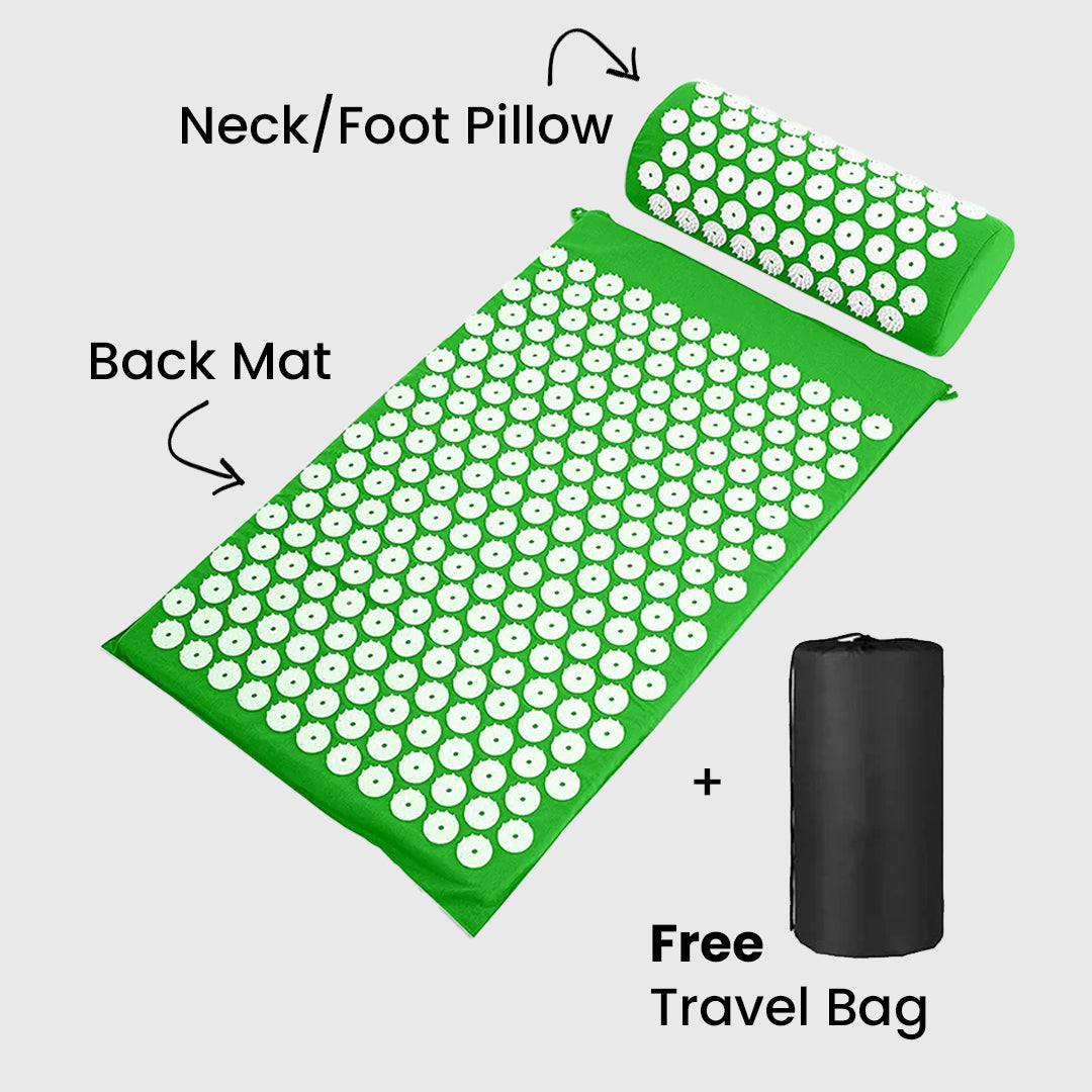 Neck & Back Acupressure Mat + Pillow Set – KenRelief