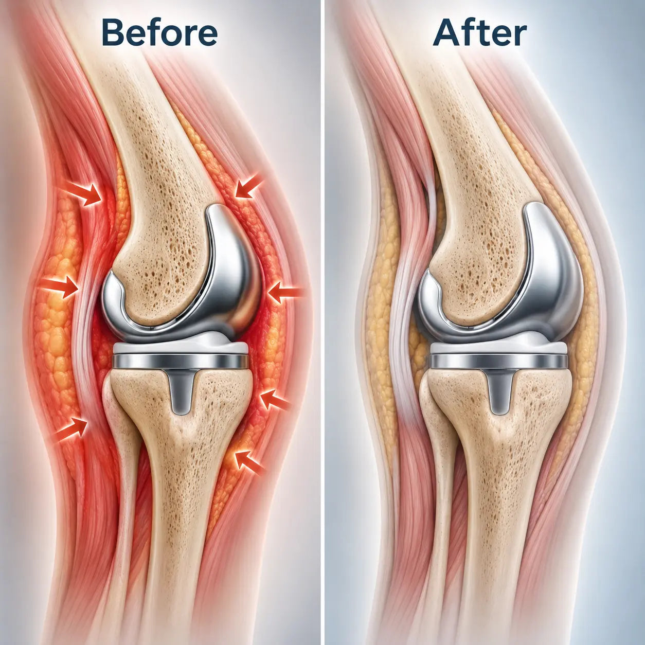 KenRelief Red Light Therapy Knee Wrap - Improve Swelling