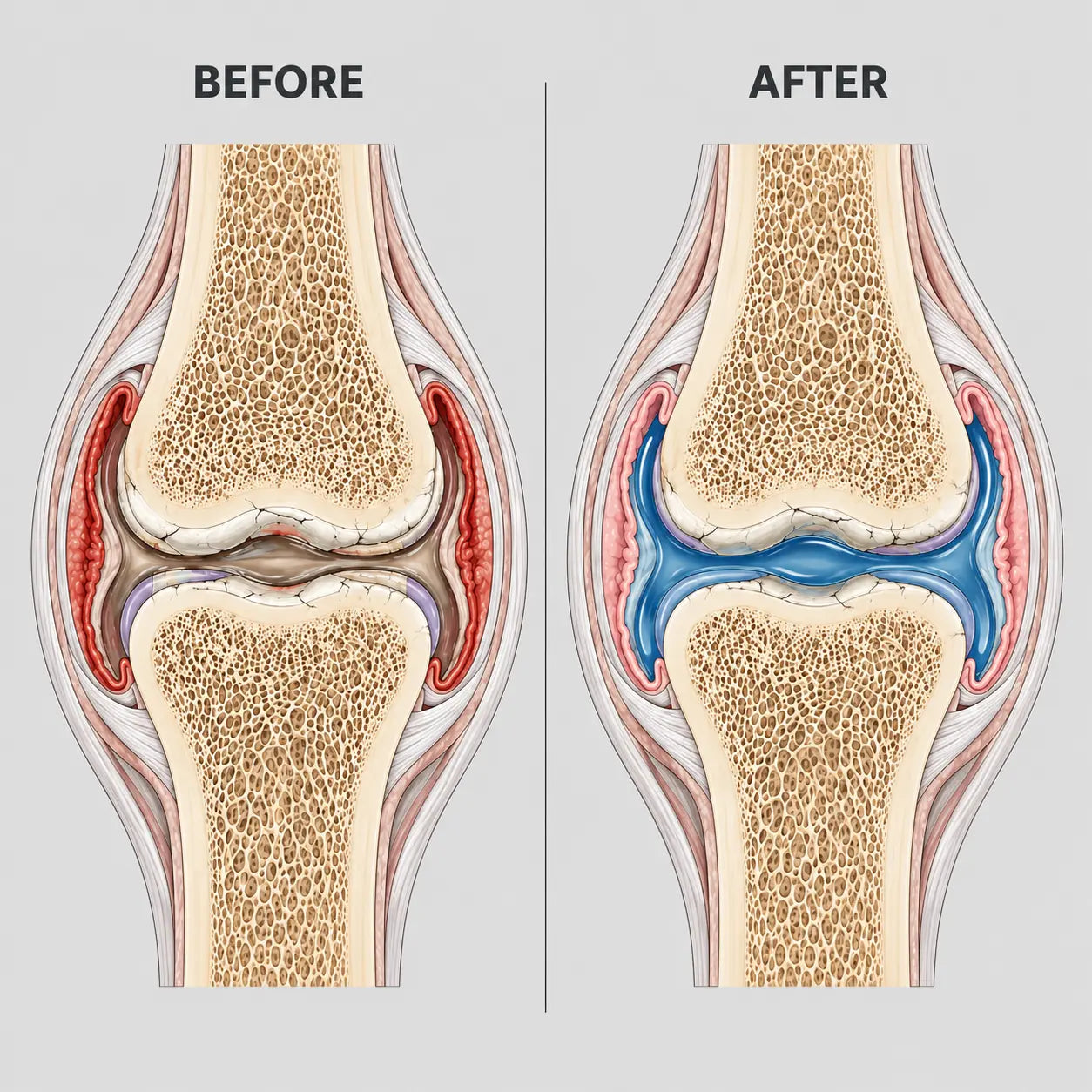 KenRelief Red Light Therapy Knee Wrap — Supports Natural Lubrication